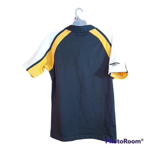 Men's Barbarian PRO-fit National Jersey Large Gold Black White - Picture 2 of 6